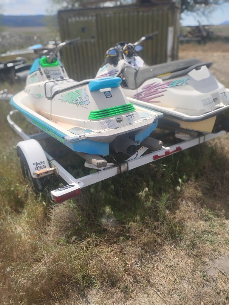 Bombardier Sea-Doo SPX/SPI Personal Watercraft with Trailer - 2-Pack Ready for the Water