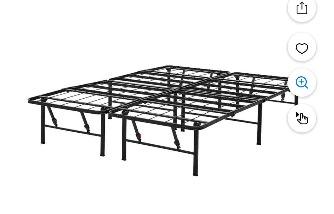 Folding Metal Platform Bed Frame