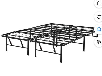 Folding Metal Platform Bed Frame