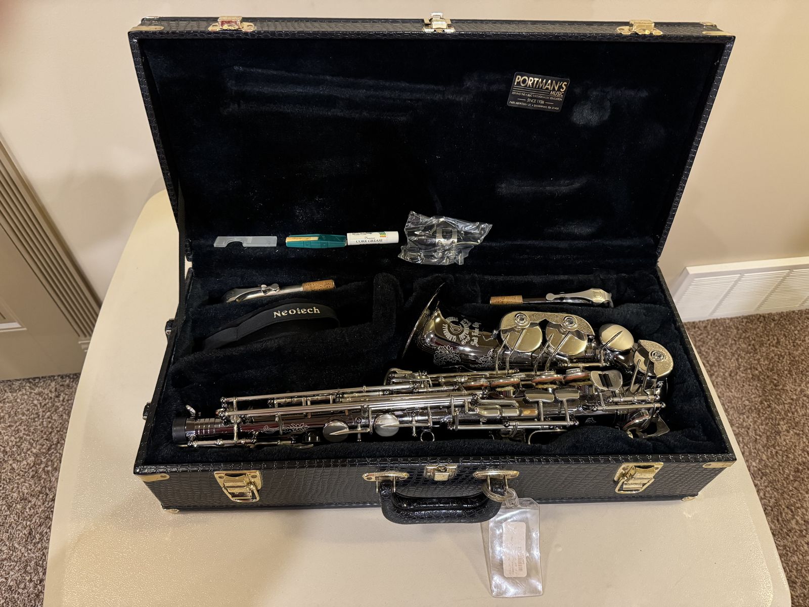 Cannonball A 98 BS Pro Alto Saxophone - Black Nickel Plated, Silver Keys, Hand Customized Neck