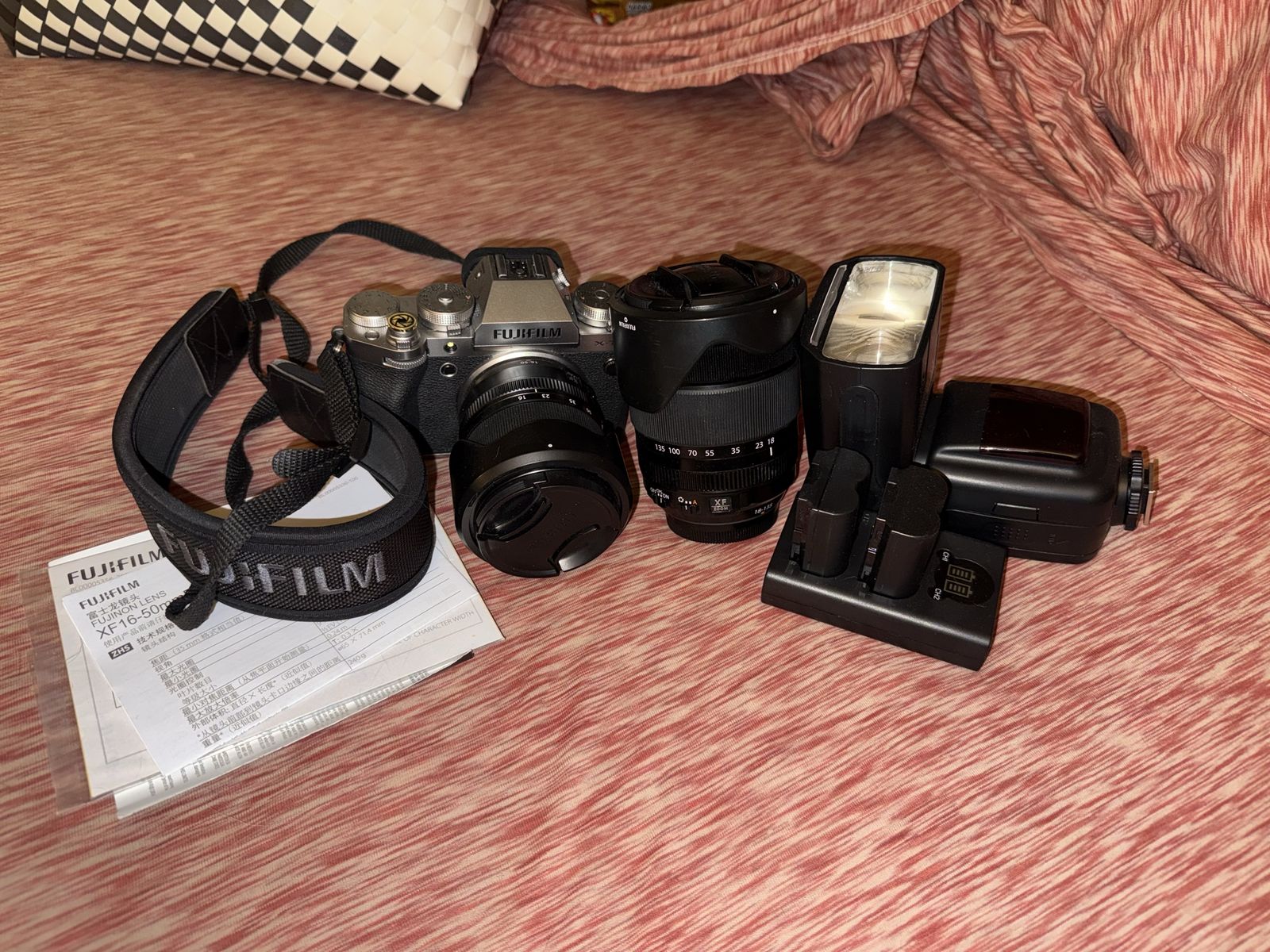 Fujifilm X-T5 with 2 lenses