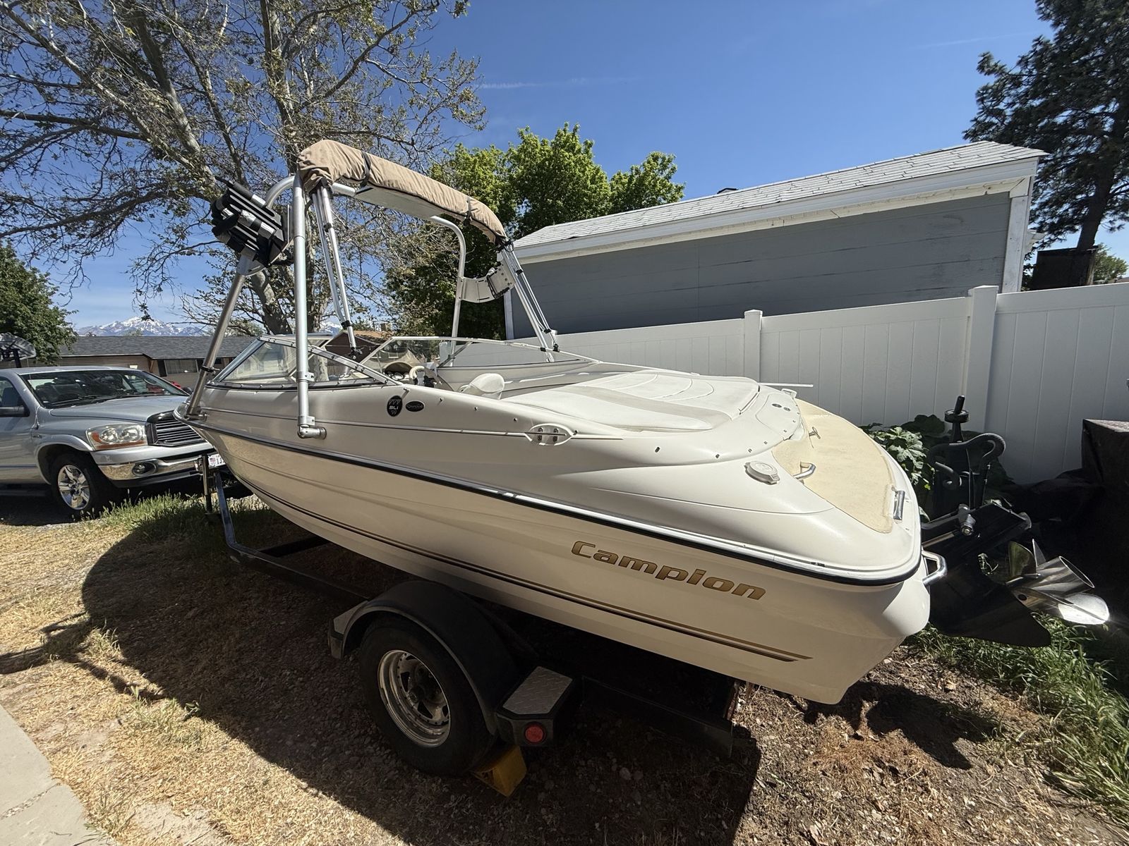 Campion Allante Bowrider Ski Boat with Wakeboard Tower and Trailer