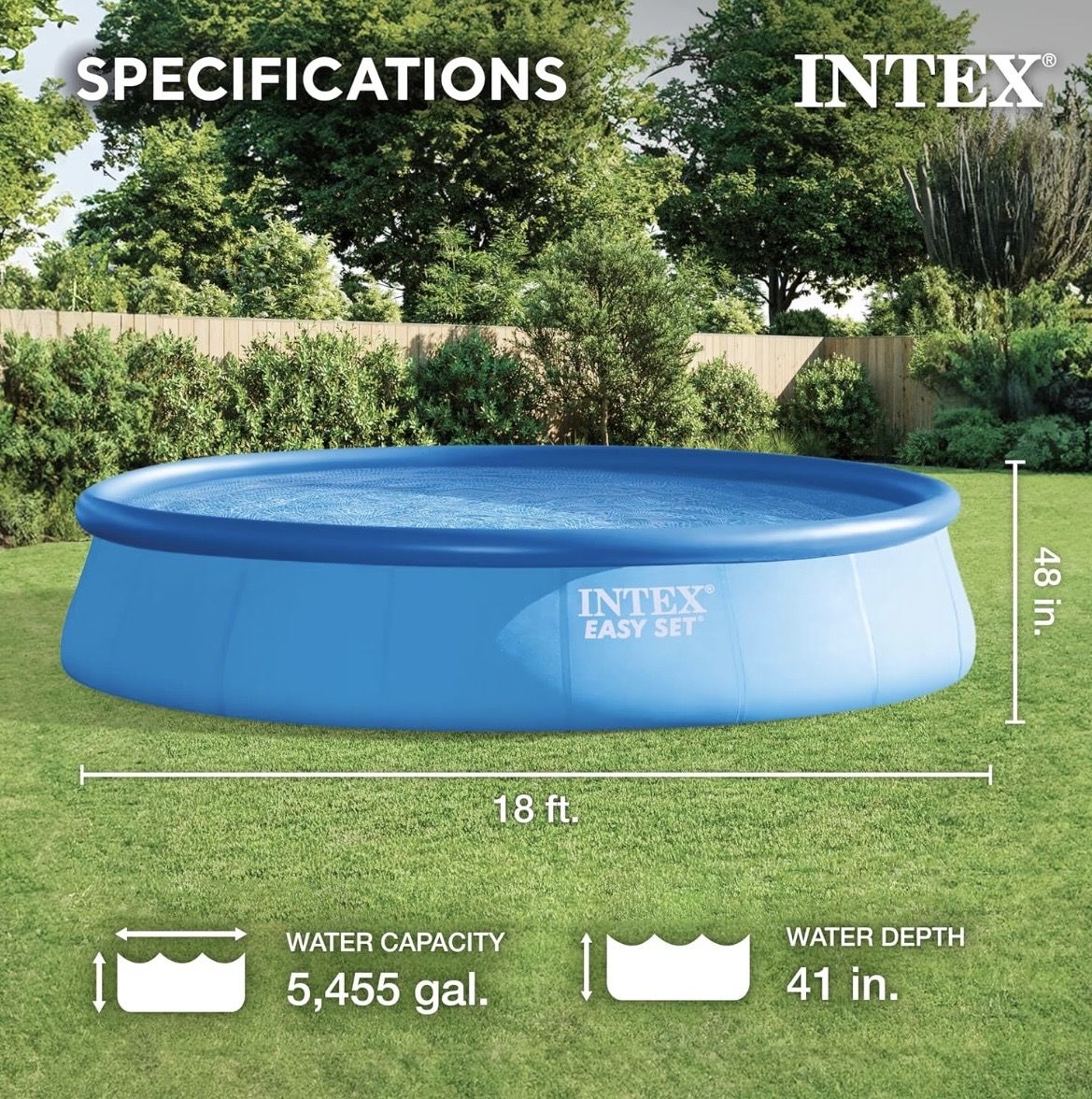 New Intex Easy Set 18'x48"
