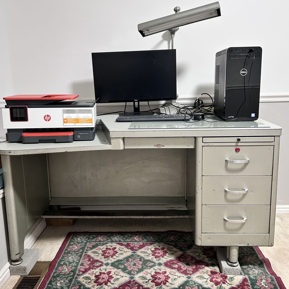 Large Heavy “TANKER” Metal Military Desk