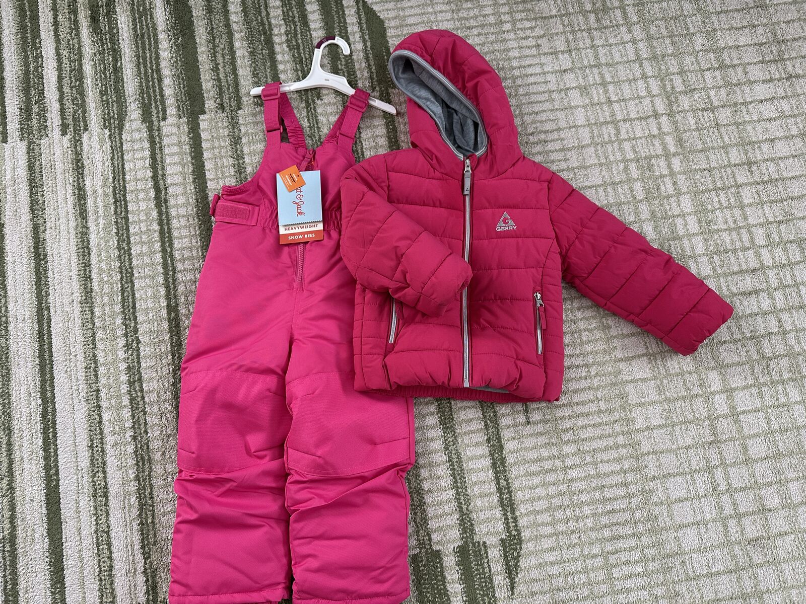 Pink Toddler Snow Bibs and Coat