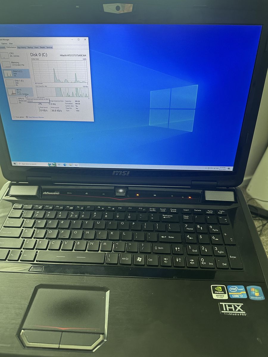 MSI GT70 OND MS-1762 Gaming Laptop Intel Core i7-3610QM NVIDIA GeForce Windows10