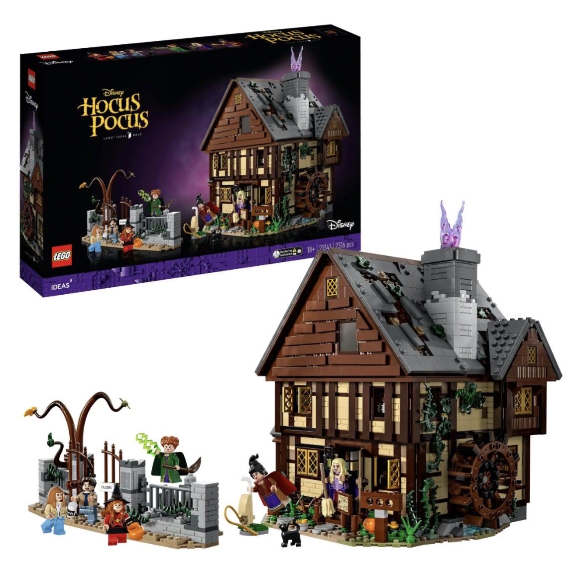 LEGO Ideas Disney Hocus Pocus: The Sanderson Sisters’ Cottage 21341
