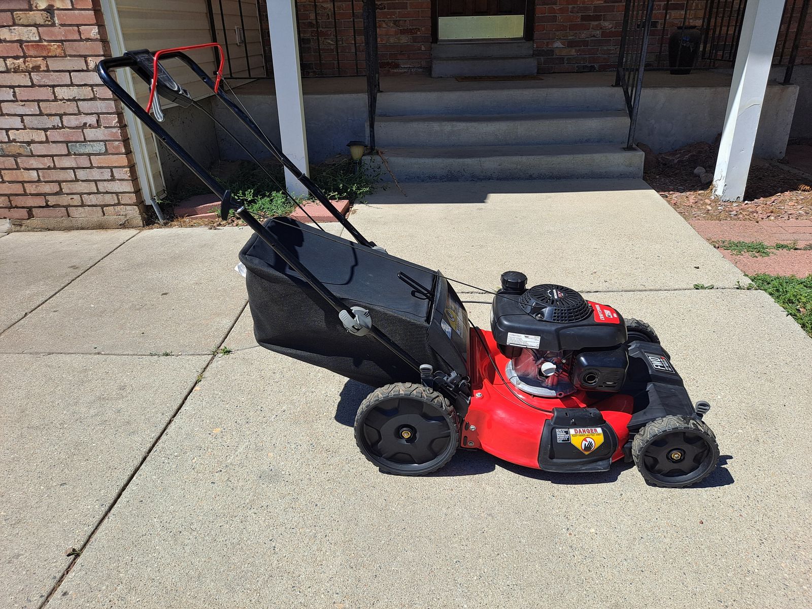 Craftsman / Honda self propelled bagged mower, tuned