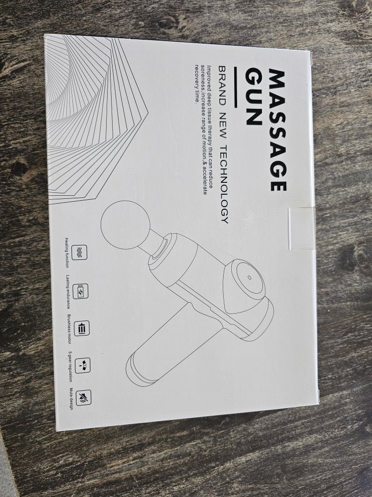 New Massage Gun Set with 8 Attachments + Heated Head — $20