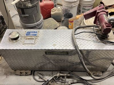 Better Built Industrial 4153 36 Gallon Aluminum Fluid Transfer Tank w/ Fill-Rite 15 GPM 12V DC Pump