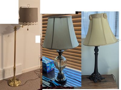 Lamps with Shades $15 each