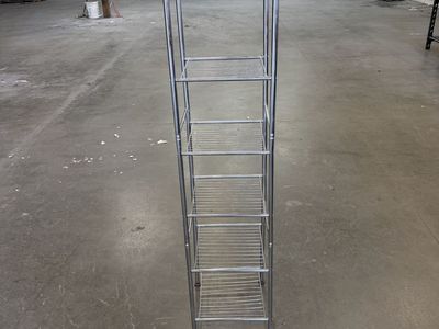 Chrome Wire Shelving Tower