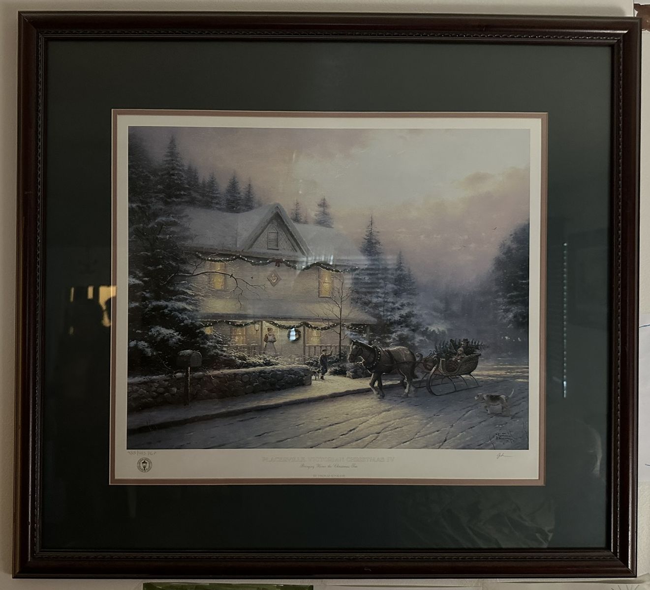 Placerville Victorian Christmas IV Thomas Kinkade, Signed, Numbered, with CoA