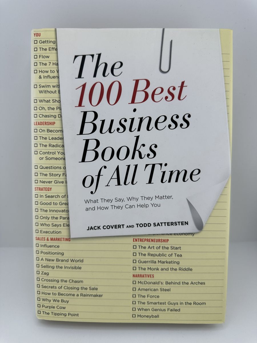 The 100 Best Business Books of All Time HC 2009 Covert Sattersten