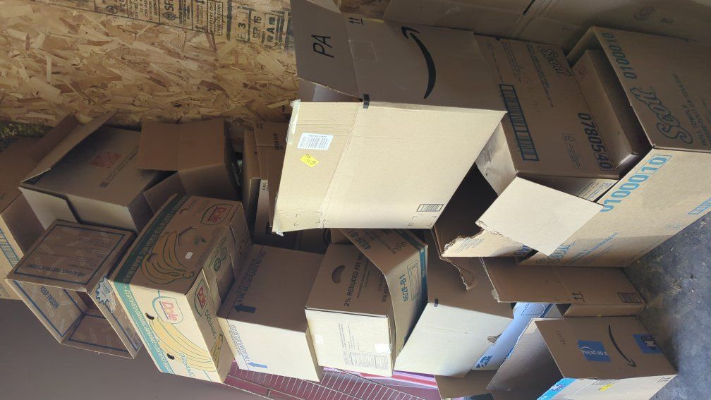 cardboard moving boxes