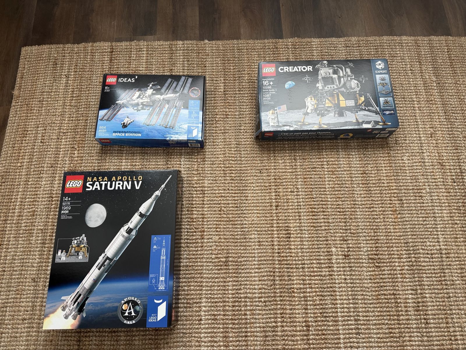 Lego NASA Sets with Boxes