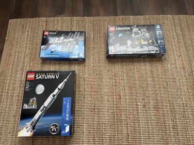 Lego NASA Sets with Boxes