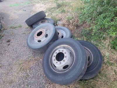 7x F450 F550 Ram 4500 5500 245/70 19.5 Wheels and Tires