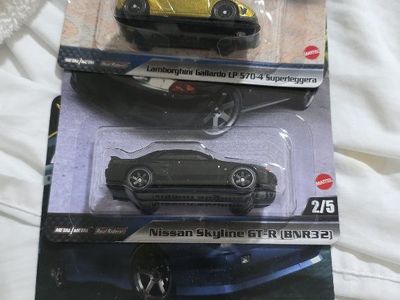 Hot Wheels Fast & Furious Premium Diecast Car Set: Lamborghini, Nissan Skyline, 180SX