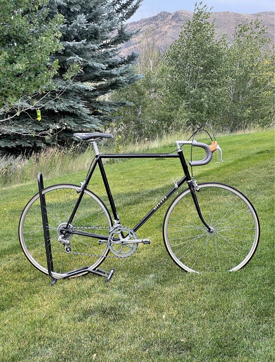 Miyata Vintage Road Bike Black Steel Drop Bar