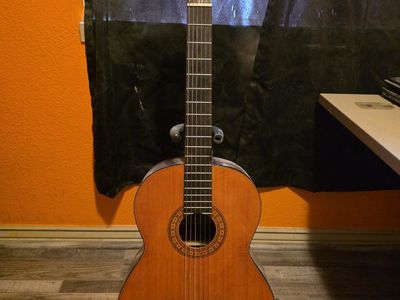 Vintage Ventura 1580 (1586?) Classical Acoustic Guitar, Ornate Accents