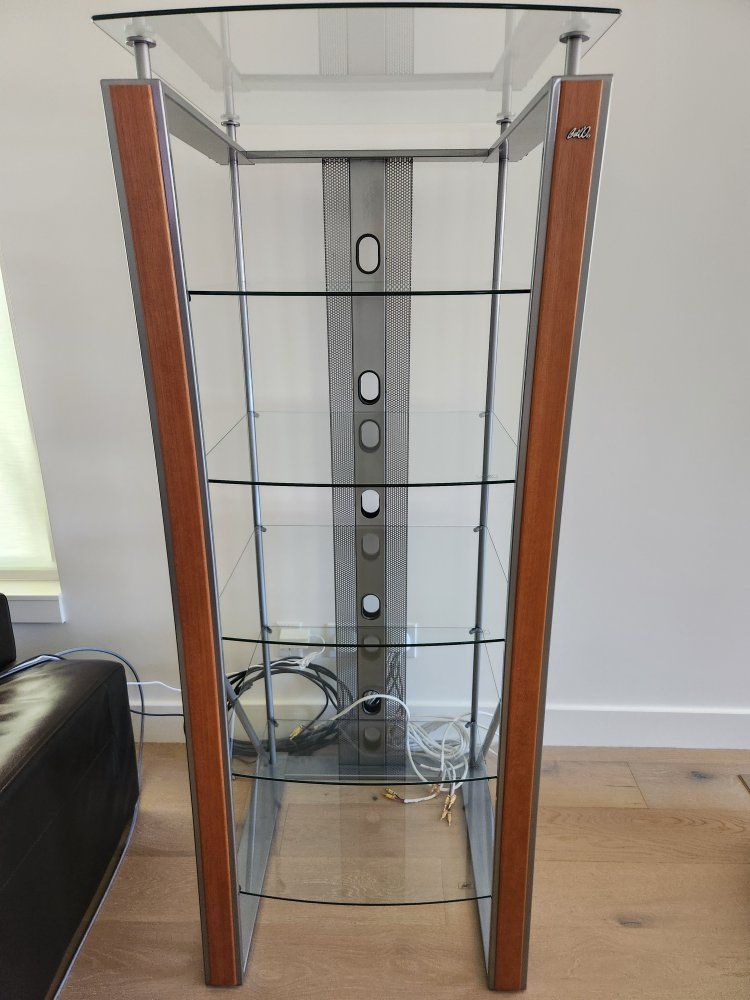 Bell'O 5-Shelf Audio Video Glass Tower Rack