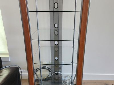 Bell'O 5-Shelf Audio Video Glass Tower Rack