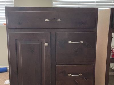 Bathroom vanity 30 in wide single or 60 in double
