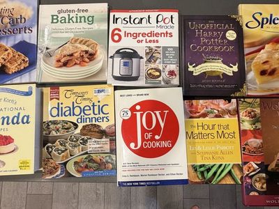 Cook Books - Joy of cooking, Harry Potter, instant pot, gluten free, Splenda, diabetic and more