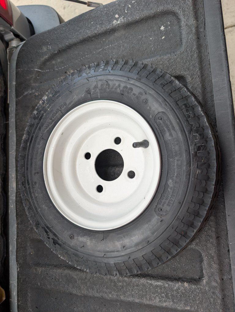 New 4.80/4.00-8 Trailer Wheel and Tire