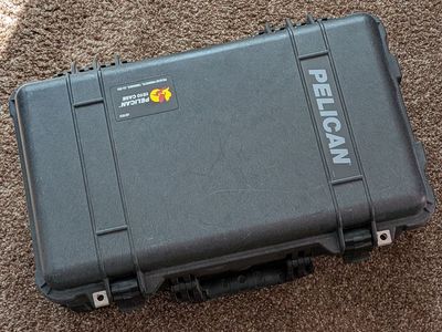Pelican 1510 Hard Case - Wheeled Carry-On w/ Padded Dividers + Lid Organizer