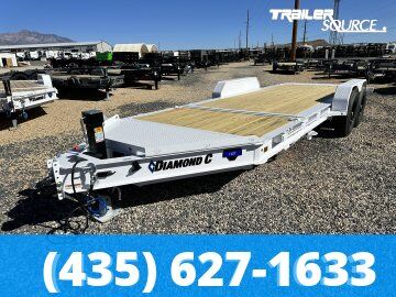 7x20 Diamond C HDT 207 Tilt Trailer - 15.5K GVWR - 14 Ply Tires