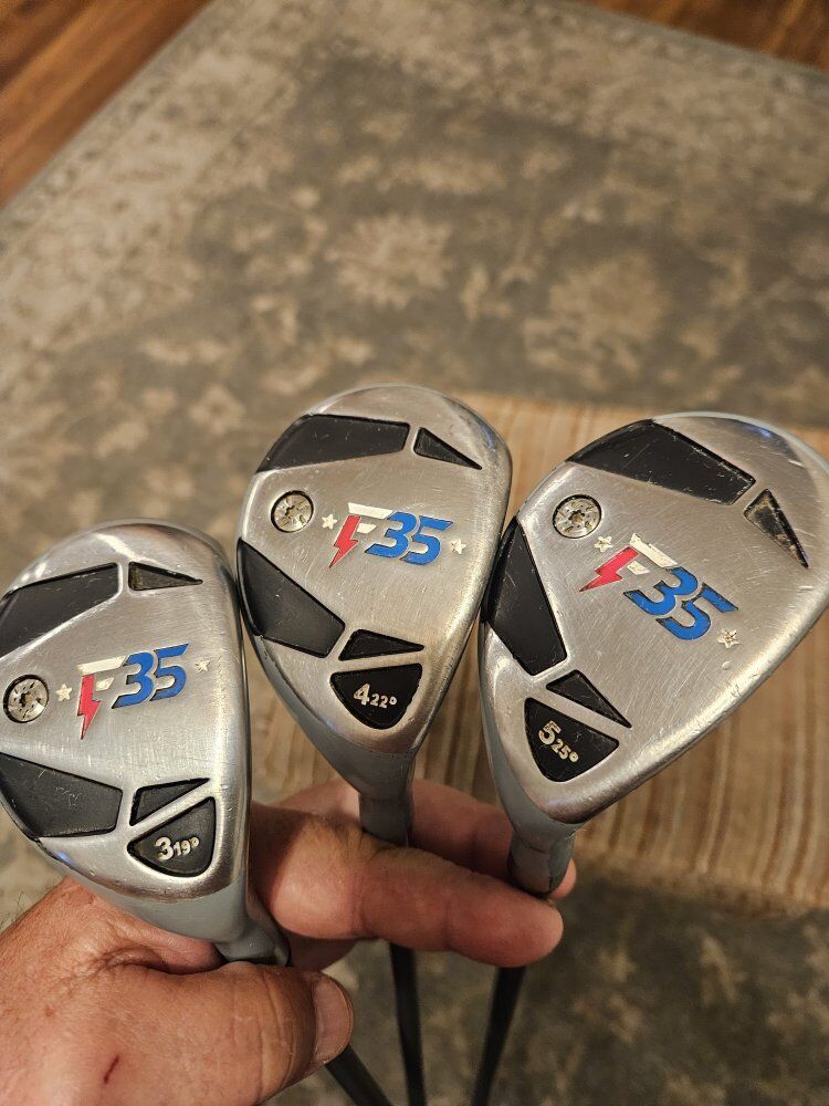 3,4,5 hybrid golf clubs with covers