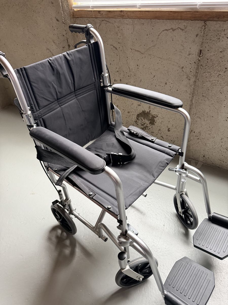 Aluminum 22” Transport Chair/Wheelchair