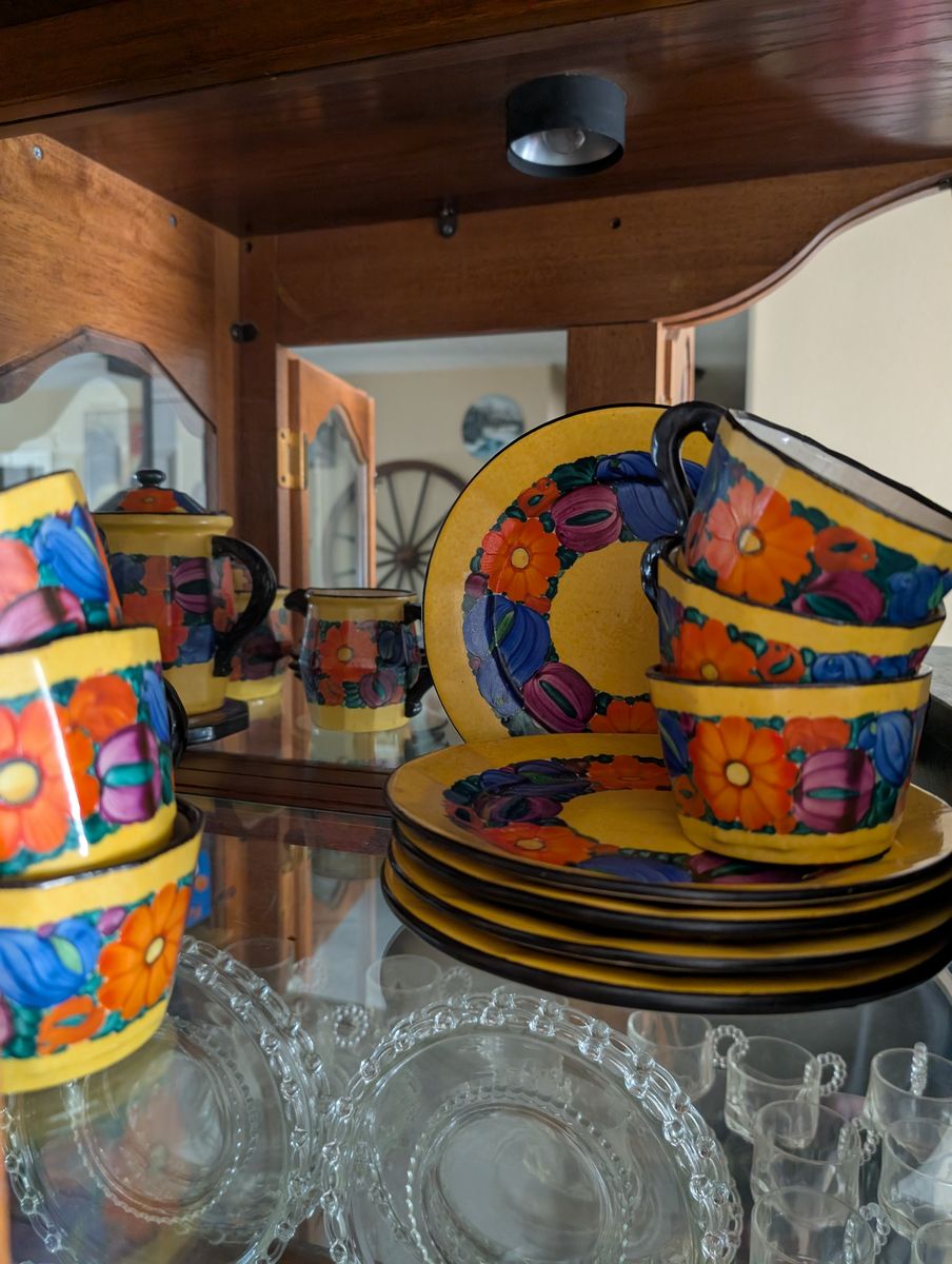Vintage ceramic teapot set