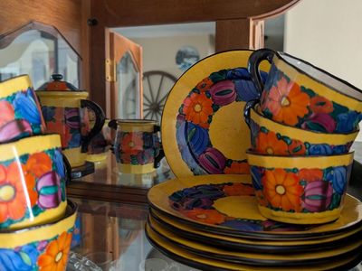 Vintage ceramic teapot set