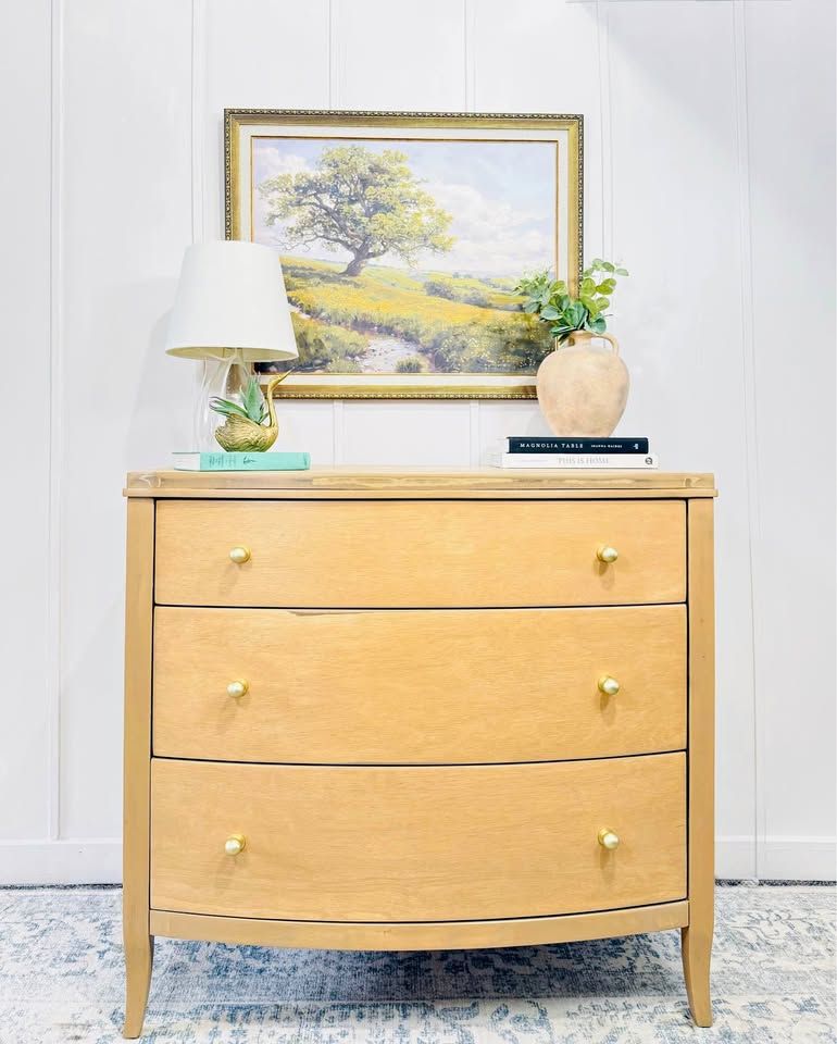 Modern Minimalist Boho Style 3 Drawer Dresser Chest | Modern Boho Dresser Chest