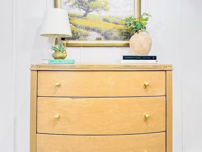 Modern Minimalist Boho Style 3 Drawer Dresser Chest | Modern Boho Dresser Chest