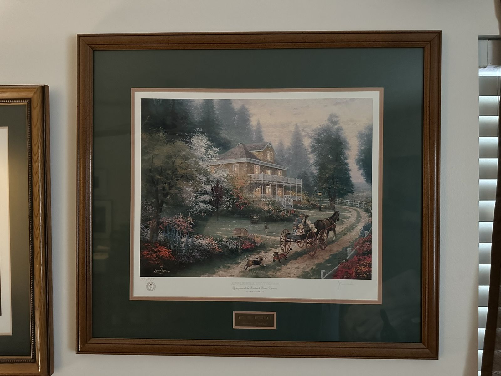 Apple Hill Victorian by Thomas Kinkade, Signed and Numbered 25x28