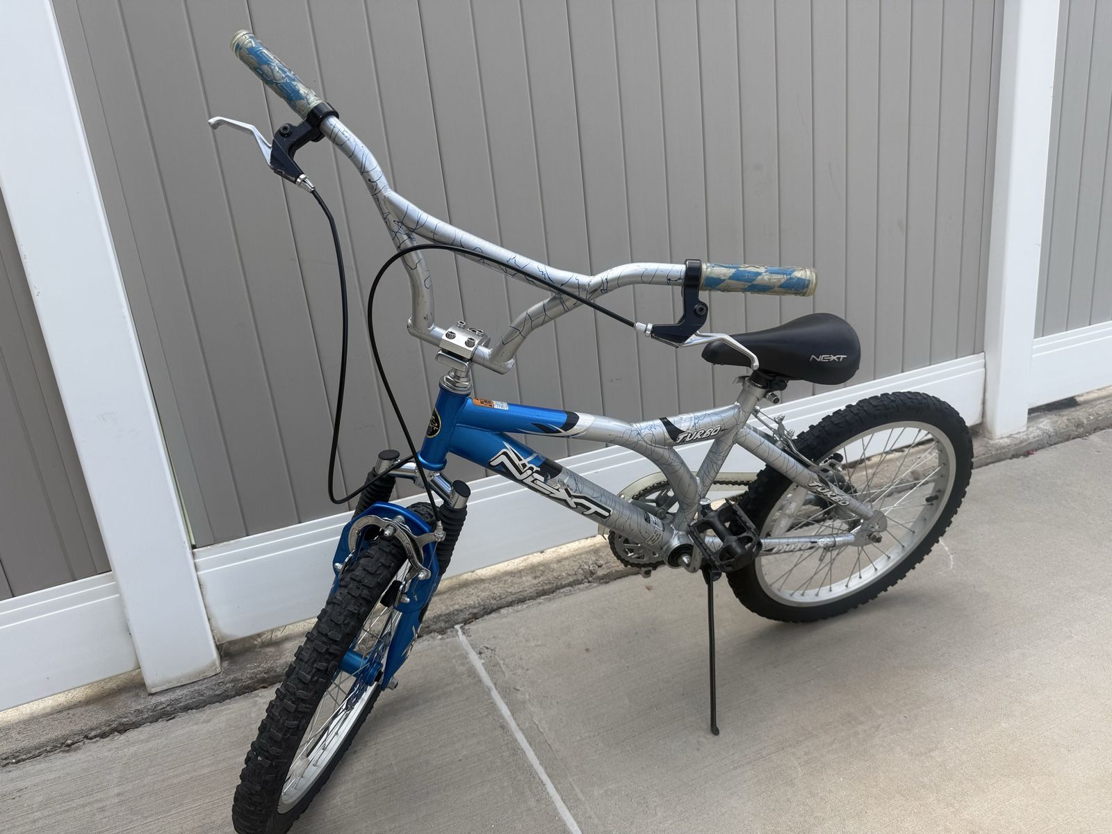 “NEXT” Turbo X Blue & Silver 20 Inch BMX-style Bike for Kids - Great Condition
