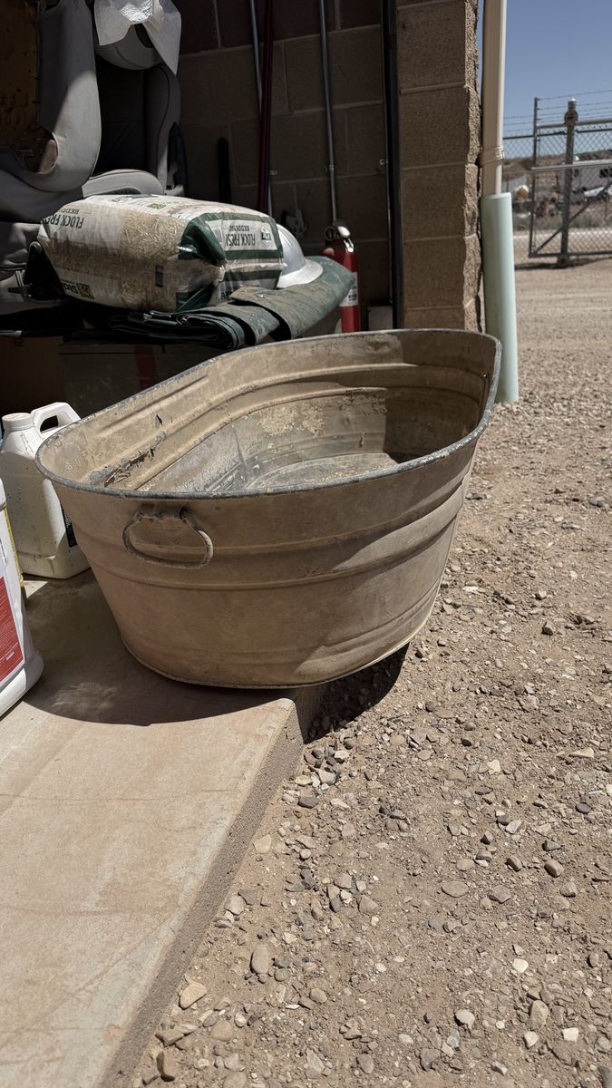 Galvanized Wash Tub