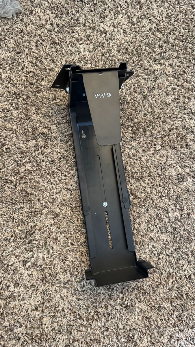 VIVO Black Adjustable Under-Desk Computer Tower & CPU Holder Mount
