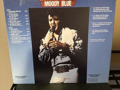 Elvis Presley - Moody Blue Vinyl LP Record RCA AFL1-2428 Stereo