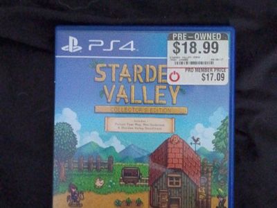 Stardew Valley Collector's Edition PS4 Game with Soundtrack Disc, Pre-Owned