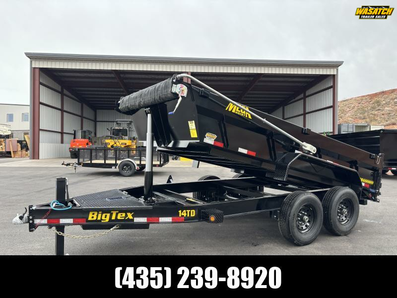 Big Tex Trailers 7X14 15.4K 14TD HEAVY DUTY TELESCOPIC Dump Trailer