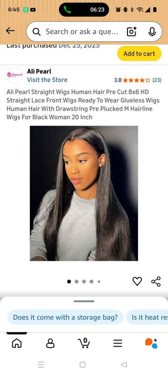 Human hair wig