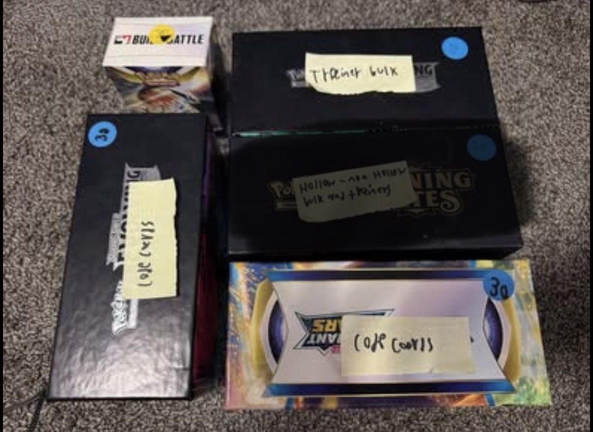 Pokemon card bulk, code, & trainer from different sets