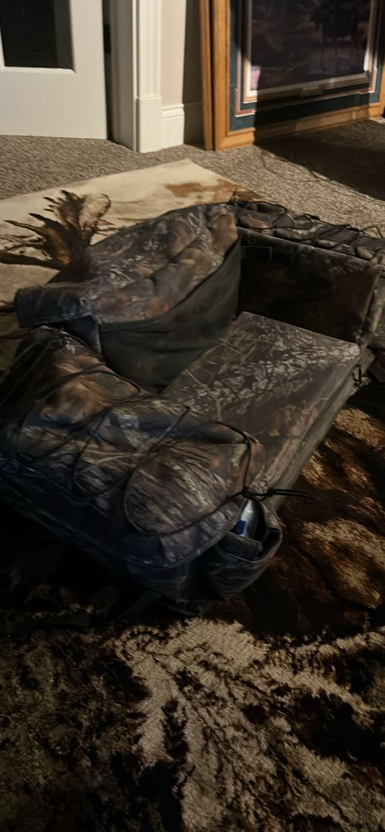Camo Hunting Gear Bag Pack with Side Pockets