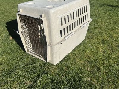 Dog Kennel Animal Crate 36” Beige Cream