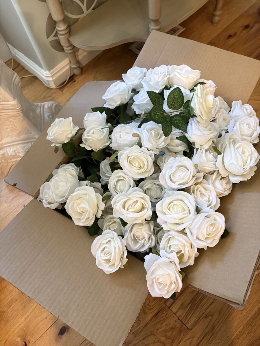 White Roses for wedding